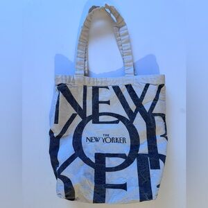 New Yorker Magazine Black and Cream Tote Bag FUC